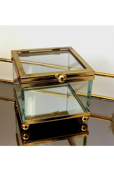 Alpdesign Gold takı nişan düğün aksesuar kutusu organizer