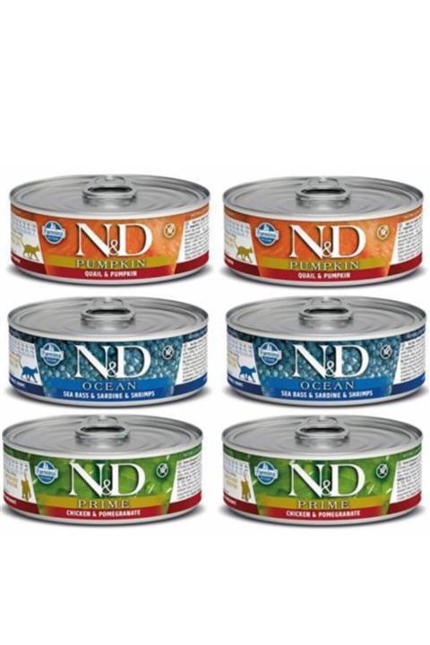 N&D 3 Çeşit Konserve 6adet