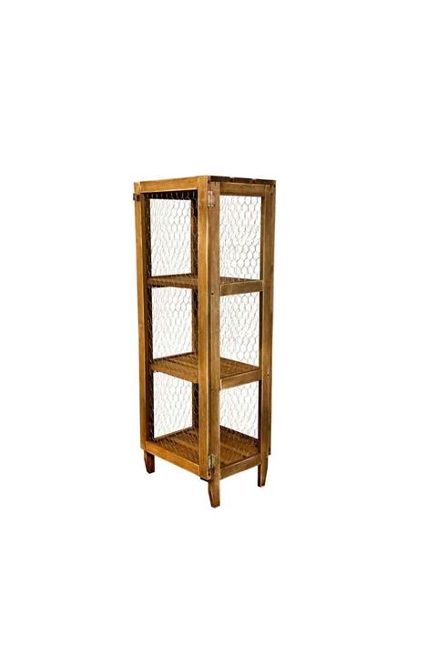 Weblonya Mutfak Dolabı Telli Ahşap Raf Çok Amaçlı Dolap 5014