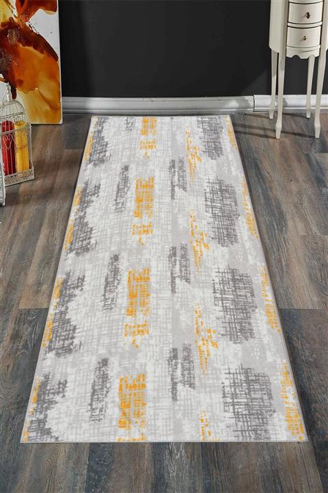 ALgorand Home Dekoratif Modern Yıkanabilir Kaymaz Taban Hayal Sarı Yolluk