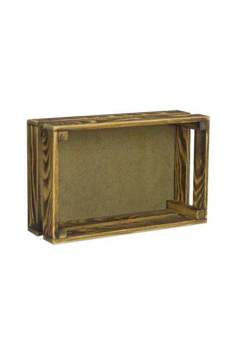 Wooden City Ahşap Dekoratif Raf Kasa