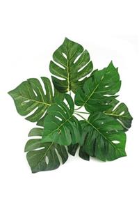 Nettenevime Yapay Çiçek Demet Monstera 35cm 9 Dal Yapay Bitki