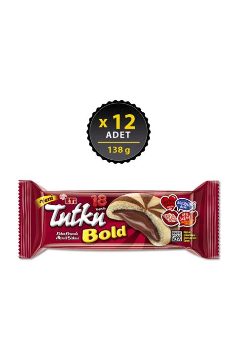 Eti Tutku Bold Kakao Kremalı Bisküvi 138 g x 12 Adet