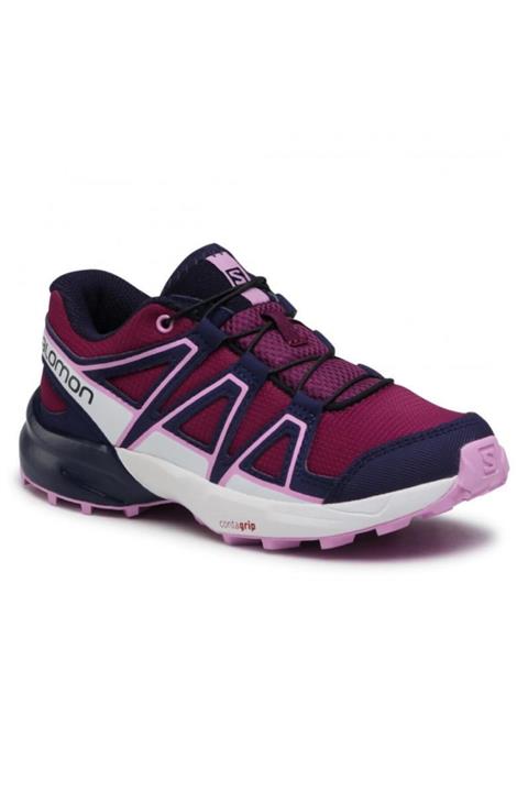 Salomon 412888 Speedcross J Plum Caspia/evening Blue/orchid Kadın Outdoor Ayakkabı