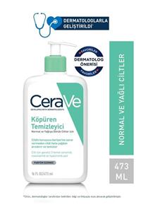 CeraVe Köpüren Temizleyici Normal & Yağlı Ciltler Seramid İçerikli Yüz Vücut 473ml 3337875597357