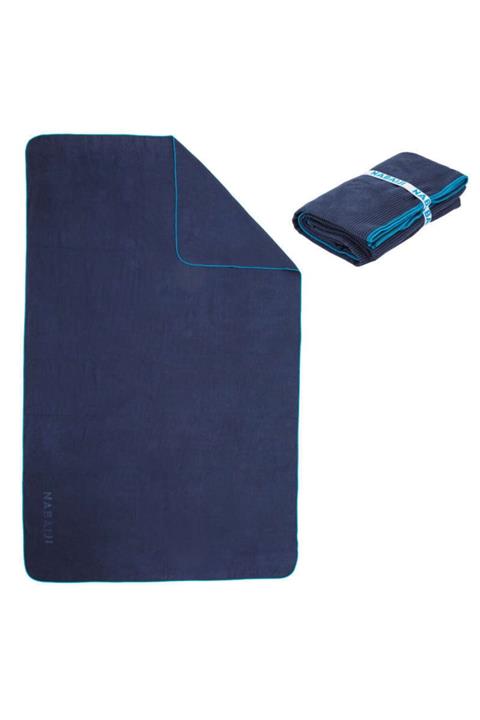 Nabaiji Fitilli Mikrofiber Havlu - Xl - Lacivert - 110 X 175 Cm