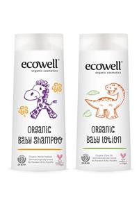 Ecowell Organik Bebe Şampuanı + Losyonu Set  2x300 ml