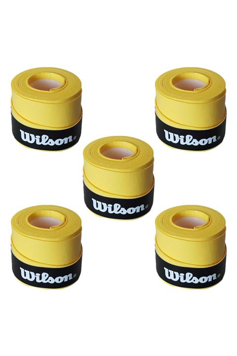 Wilson Comfort Bowl O'grips 5 Adet Grip, Tenis Raketi Gribi Sarı