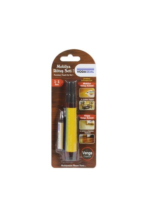 Vodaseal Mobilya Rötuş Seti Ahşap Dolgu Kalemi Çizik Çatlak Kapatıcı Venge