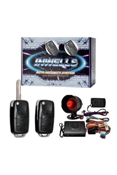 Inwells 12 V Oto Alarm Sistemi Sustalı Kumandalı