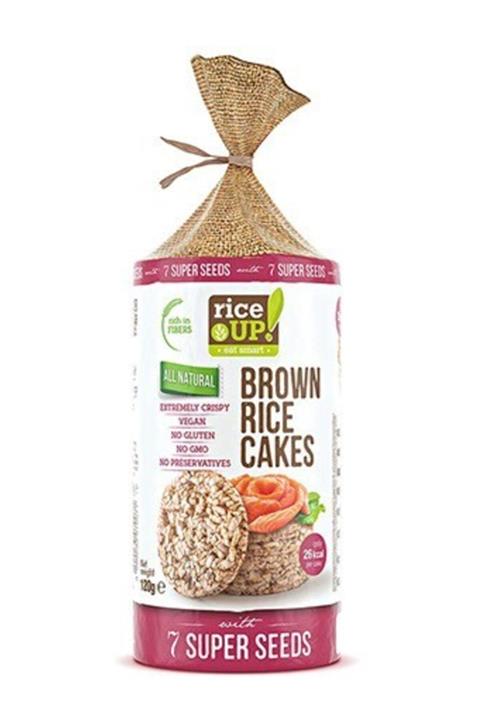 Gıdaevi Brown Rice Cakes No Gluten No Gmo No Preservatıves 7 Super Seeds 120 gr