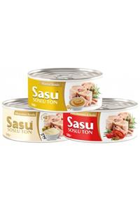 SASU SOSLUTON Mayonez Soslu Ton 160 Gr , Kuru Domates Soslu Ton 160 Gr , Hardal Soslu Ton 160 Gr