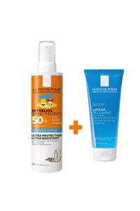 La Roche Posay Anthelios Dermo-pediatrics Sprey Spf 50+ 200 Ml | Lipikar Gel Lavant 100 Ml Set