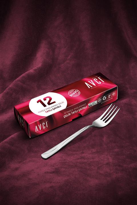 Avcı Ay Işığı 12 Adet Tatlı Çatalı