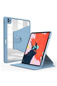 MİRAKSESUAR Apple Ipad Pro 11 2021 (3.nesil) M1 Çipli Kalemlikli Uyku Nayn Modlu Pen Charging Kılıf Mavi