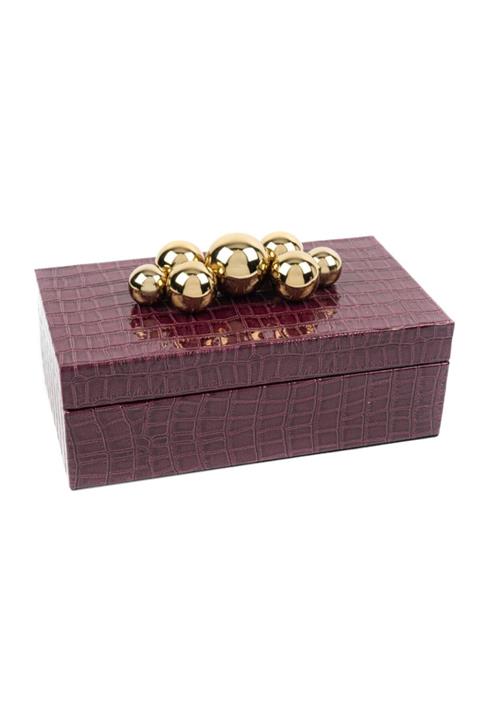 Mikasa Moor Bordo-gold Takı Kutusu 23x13x8