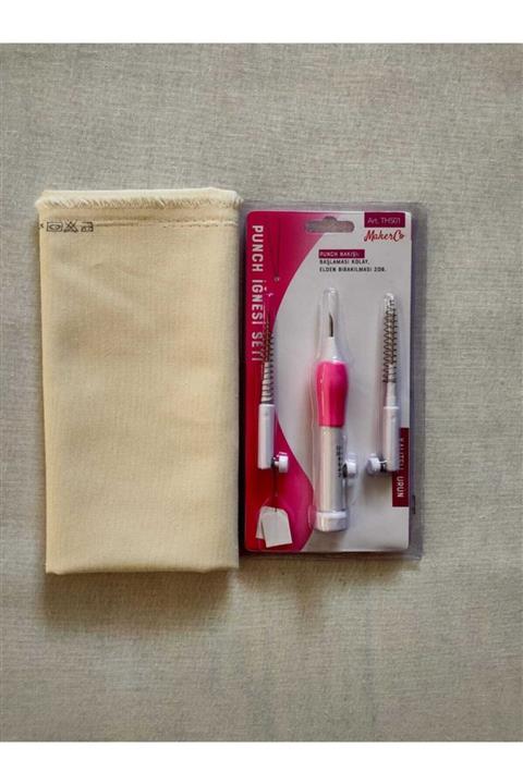 Tuva Punch Iğne Seti Kumaş ve Şablon Hediyeli