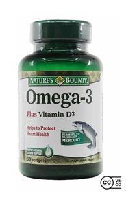 Nature's Bounty Omega-3 Plus Vitamin D3 60 Kapsül