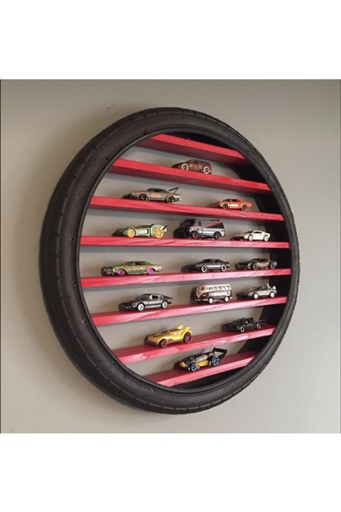 bmgtasarım Oyuncak Araba Rafı