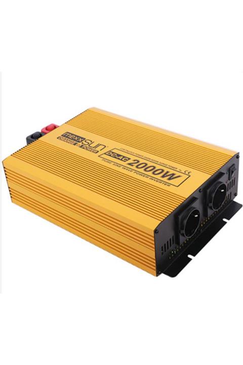 MEXXSUN 2000 W Watt 12 V Volt Tam Sinüs Inverter Çevirici Invertör