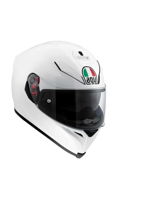 AGV K5 S Solid Plk Pearl Whte Kapalı Kask - Pinlock Dahil