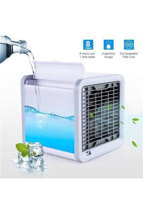 Trendy Shop Aircooler Hava Soğutucu Usb Mini Klima, Masa Kliması Su Özellikl