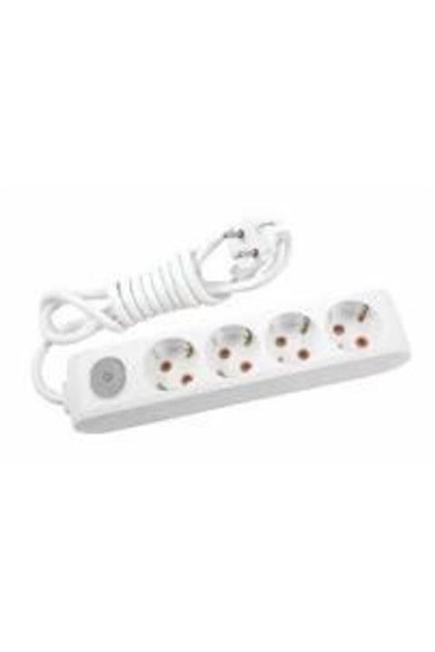 VİKO Multi-let Dörtlü Priz Anahtarlı Top. Kablolu 3 Metre