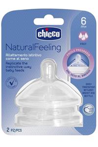 Chicco Naturalfeeling Biberon Emziği 6 Ay+ Hızlı Akışlı Ikili Paket