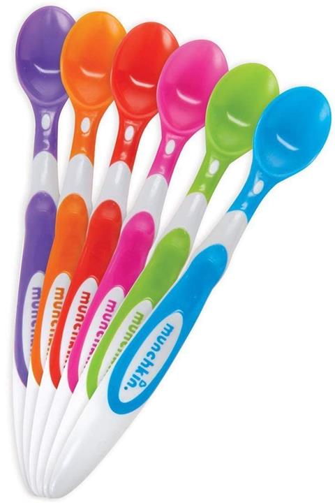 Munchkin Bebek Mama Kaşığı Seti 6 Adetli Yumuşak Silikon Uçlu Pa022