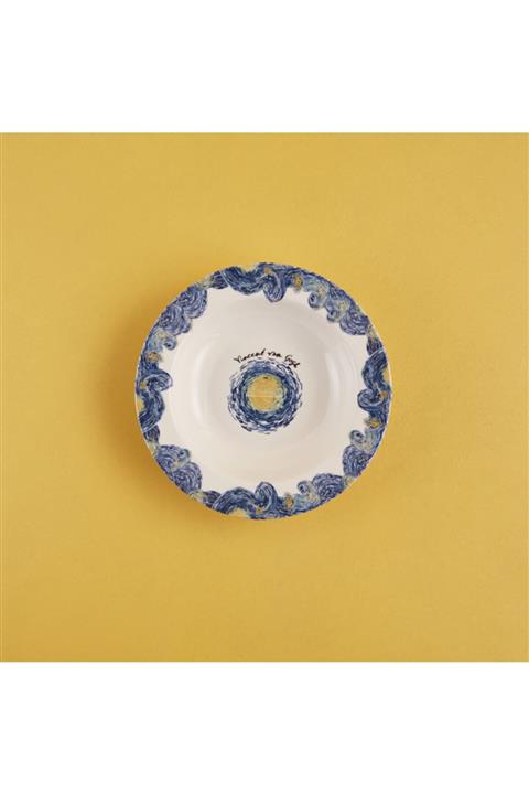 Bella Maison Van Gogh Stoneware Yemek Tabağı 6'lı Mavi