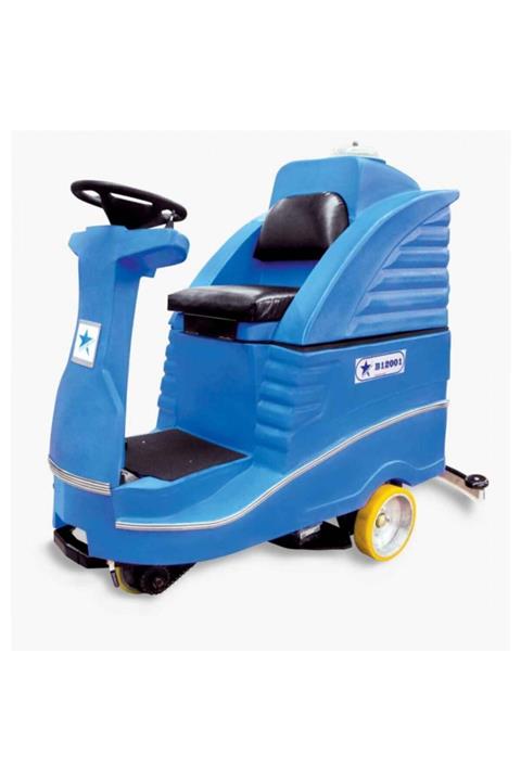 CLEANVAC B 12001 Akülü Binicili Zemin Temizleme Makinesi