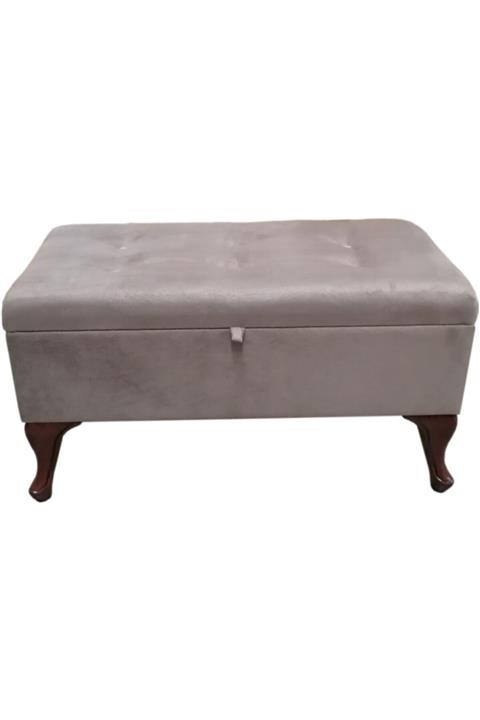 Ertok Mobilya Ertok Sandıklı Puf Koltuk 80 Cm Vizon