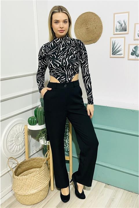 stiloba Düz Kesim Kumaş Pantolon