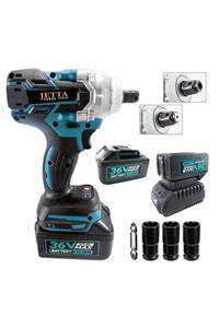 Jetta Power Tools 36w 5ah Kömürsüz Çift Akülü Metal Çantalı Torklu Vidalama Somun Sökme