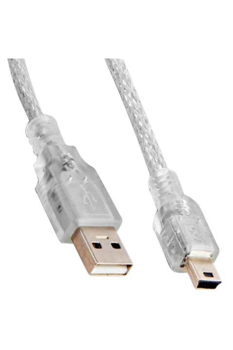 SLINK Sl-uk55 Usb 2.0 5 m Şeffaf Usb Am Mini 5 Pin Kablo