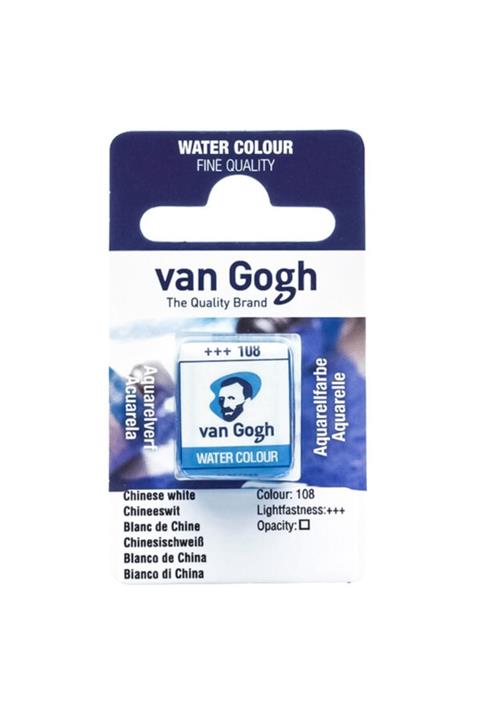Van Gogh 1/2 Tablet Sulu Boya 108 Chinese White Beyaz