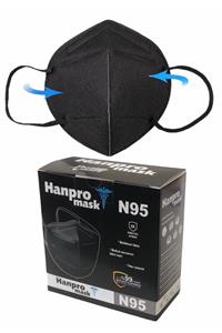 hanpromask Siyah Renk N95 Koruyucu Maske 10 Adet