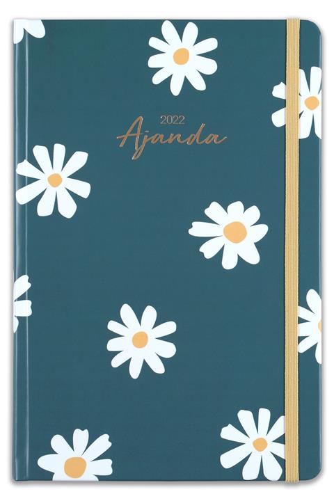 Matt Notebook 2022 Günlük Ajanda Papatya Yeşil