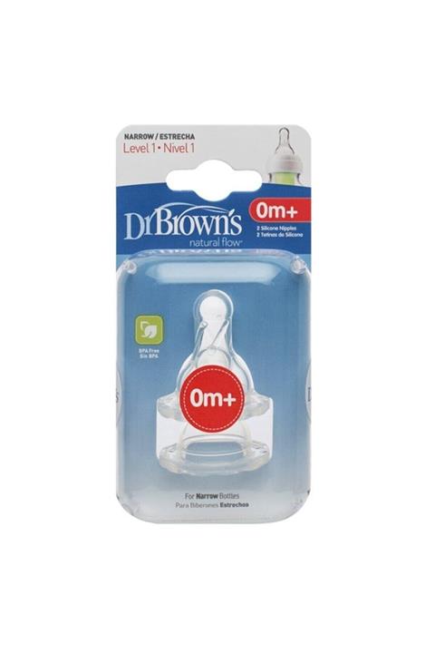 Dr Browns Dar Ağız No:1 0ay+ 2'li Biberon Emziği