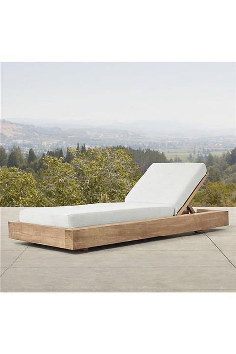 KARAKALEM Ahşap Tekerlekli Şezlong