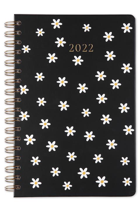 Matt Notebook 2022 Günlük Ajanda Papatya Siyah