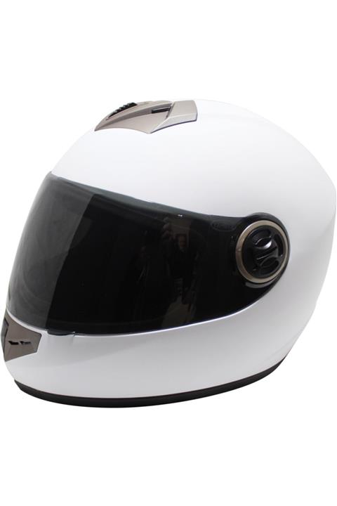 FreeM Fr-012 Full Face Motorsiklet Kaskı Beyaz ( Siyah Vizörlü )