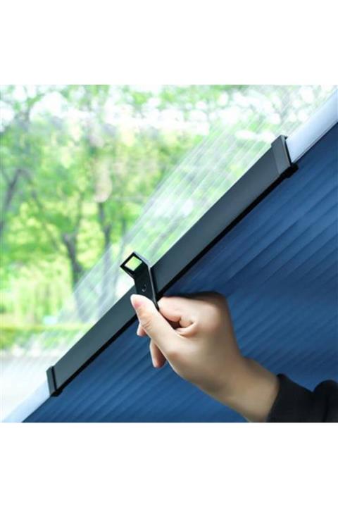 Polhammobile Polham 70 cm Otomatik Ön Cam Güneşlik Araç Cam Perdesi Araç Koruyucu Otomatik Geri Çekilebilir