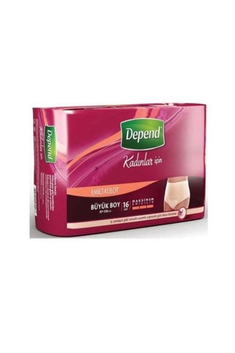 Depend Emici Külot Eko Avantaj Paket Büyük Kadın 16 Adet