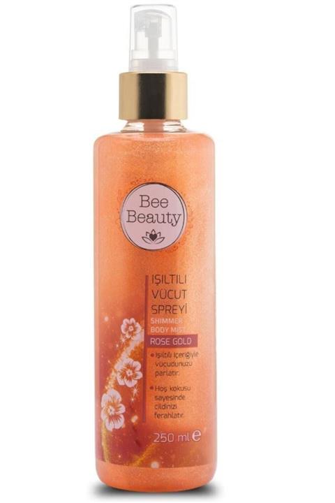 Bee Beauty Kadın Rose Gold Işıltılı Vücut Spreyi 250 ml