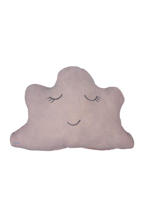 Evene Yastık Bulut Figürlü Dekoratif Peluş Yastık Pembe