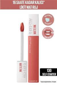 Maybelline New York Super Stay Matte Ink City Edition Likit Mat Ruj - 130 Self-starter