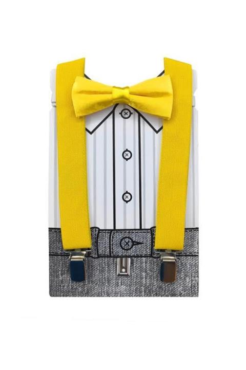 NEKİBUKİ Pantolon Askısı Ve Papyon Takım