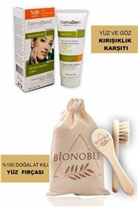 Bionoble Doğal At Kılı Yüz Fırçası+dermaderm Kırışıklık Giderici Krem 100 Gr.