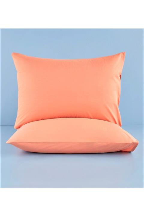 ayhan home ev tekstili Somon Pamuklu 2'li Yastık Kılıfı 50x70 Cm